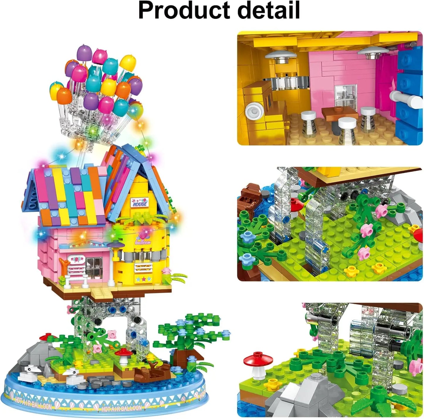 Ensemble de construction de maison à ballons, jouet de construction pour enfants de 8 ans et plus TECIN-PRINCIPALE