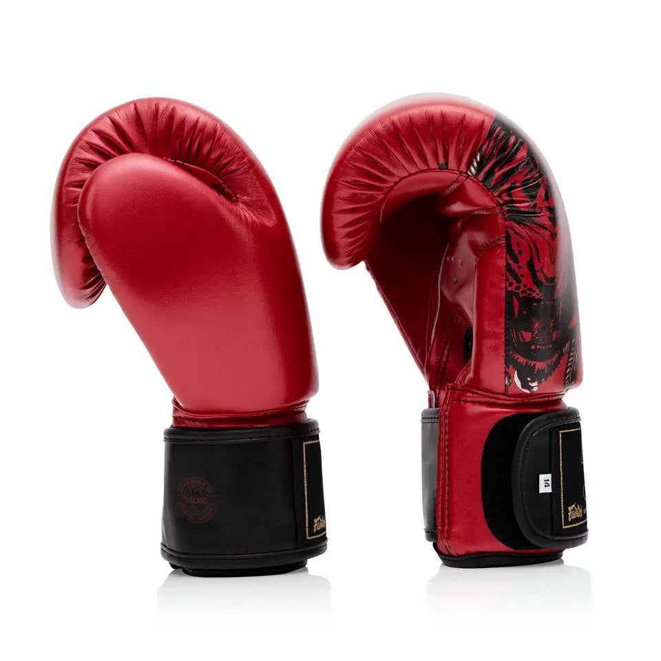 Fairtex Golden Jubilee Metallic Red Boxing Gloves Tecin.fr
