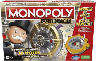 Hasbro Gaming Monopoly Coffre-Fort, Jeu de Plateau pour la Famille et Les Enfants, 2 à 6 Joueurs, dès 8 An Hasbro
