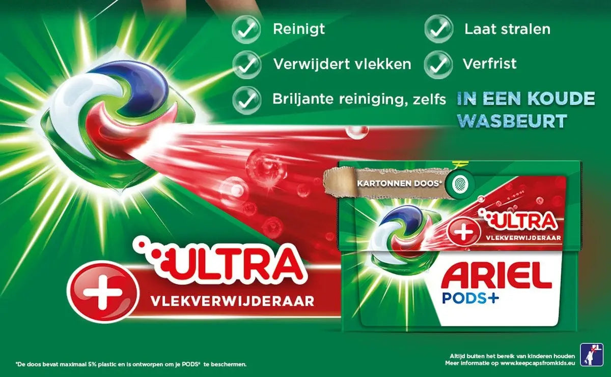 Lessive Capsule Extra Clean Power ARIEL 8001090785930 Albert René