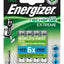 Lot de 4 piles rechargeables AAA1000 MAH Extreme ENERGIZER 7638900416879 Energizer