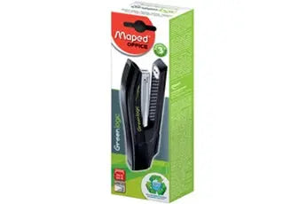Maped - Agrafeuse Full Strip Greenlogic - Ecologique et Economique - compatible Agrafes 24/6 et 26/6 - coloris Noir MAPED