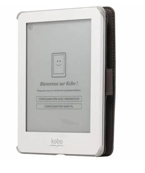 Modelabs Etui Portfolio Cuir Blueway pour liseuse numérique Kobo By Fnac Taupe Modelabs