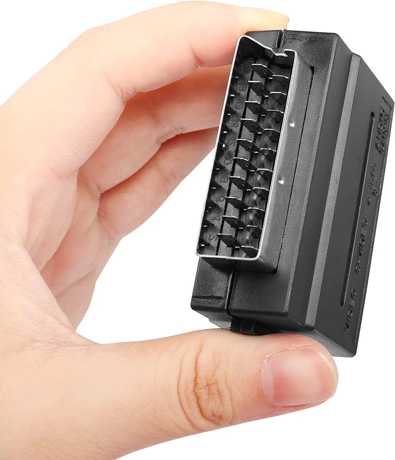 Péritel Adaptateur Péritel vers 3X RCA AdaptateurSCART à AV, SCART à A / V (2 Audio et 1 vidéo) pour DVD TV VCR Newtechno