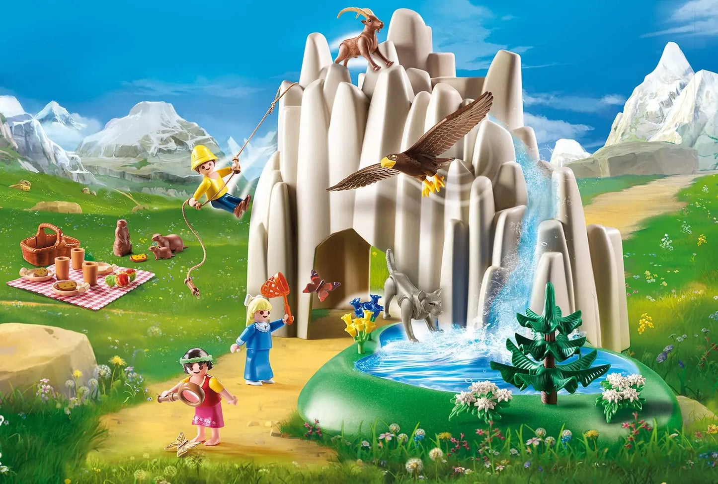 Playmobil Heidi, Peter et Clara au lac de Cristal Heidi - 70254 playmobil