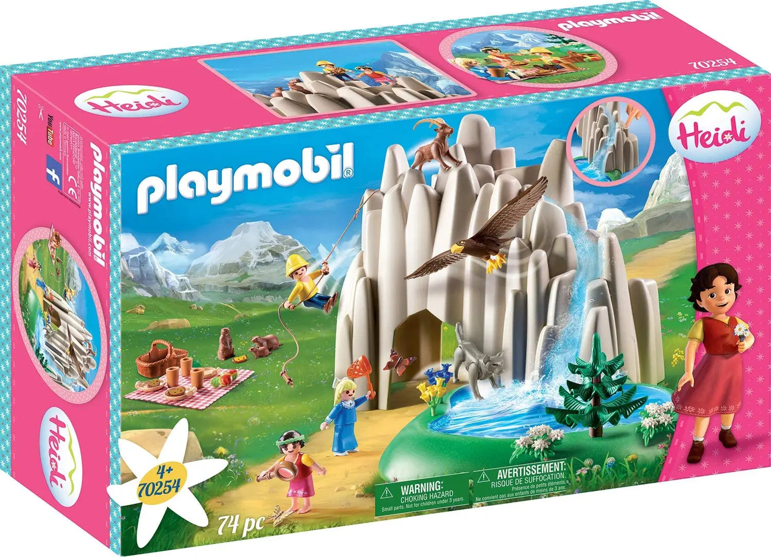 Playmobil Heidi, Peter et Clara au lac de Cristal Heidi - 70254 playmobil