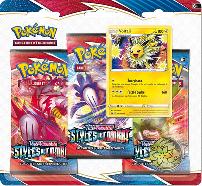 Pokémon Épée et Bouclier : Styles de combat EB05 - Pack 3 boosters + 1 carte + 1 jeton | À partir de 6 ans | Modèle aléatoire PoKéMoN