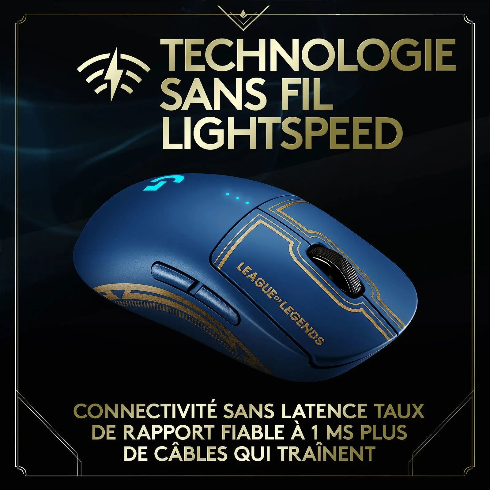 Souris Logitech G Pro Wireless Gaming Mouse (Edition League of Legends) 5099206099821 logitech