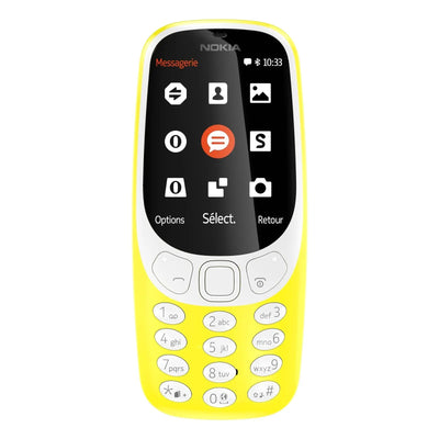 Téléphone portable Nokia 3310 - Double SIM (jaune) A00028259 6438409602077 Nokia