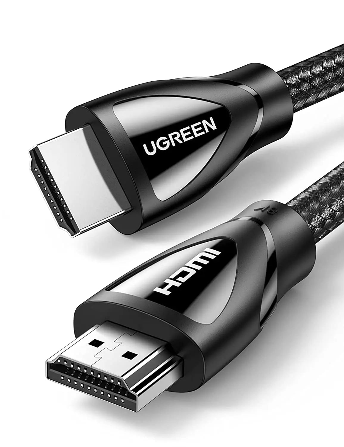 UGREEN Câble HDMI 8 K Ultra HD Haute Vitesse 48 Gbps HDMI 2.1 8 K 60 Hz Support Dynamic HDR, Dolby Vision, eARC Compatible avec Xbox One, Nintendo Switch, PS4 Pro, Samsung TV, Roku, Nylon tressé 10FT Auspicious beginning