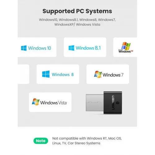 UGREEN USB Bluetooth 4.0 Clé Adaptateur Dongle sans Fil Compatible avec Manette PS5 PS4 Pro et Xbox One S X TECIN-PRINCIPALE