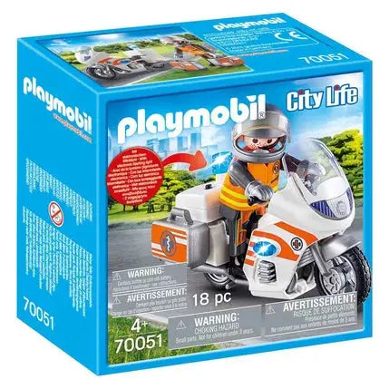 Urgentiste et moto - Playmobil Les secouristes - 70051 playmobil