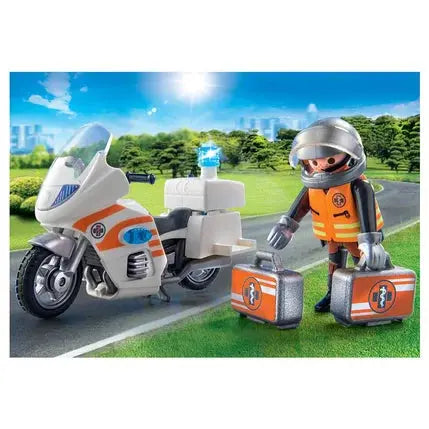 Urgentiste et moto - Playmobil Les secouristes - 70051 playmobil