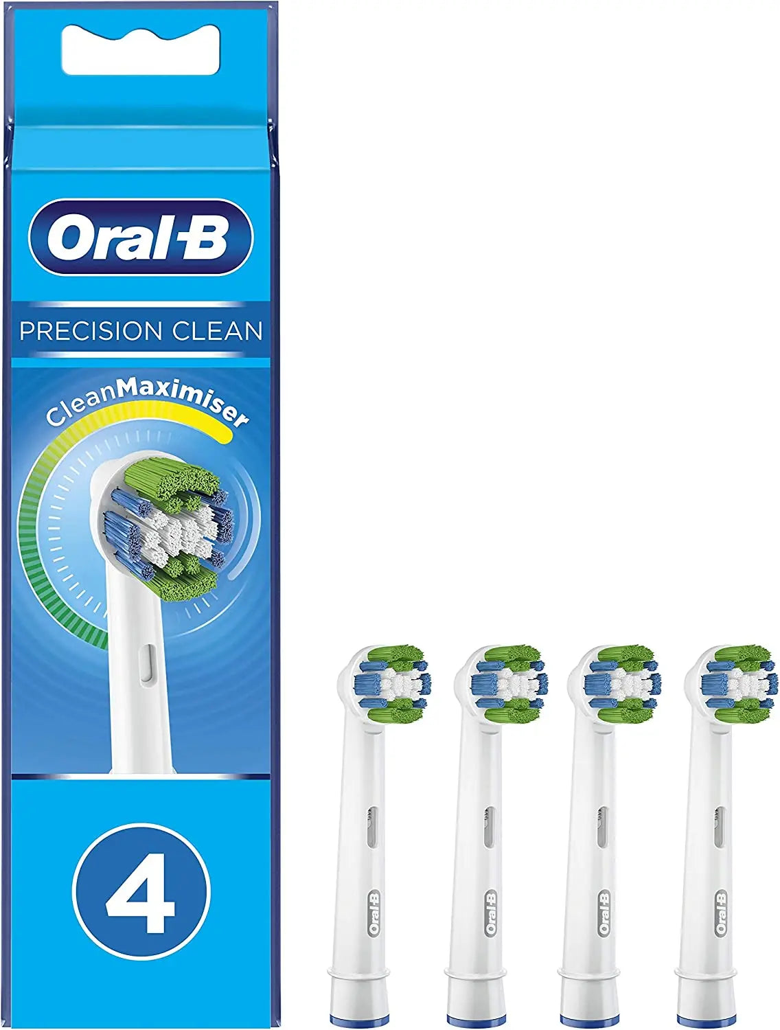 lot 4 Oral-B Precision Clean Têtes de rechange avec technologie Cleanmaximiser Oral-B